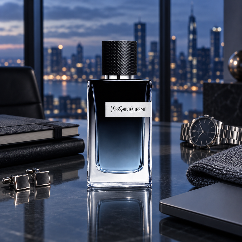 YSL Y Eau de Parfum lifestyle scene
