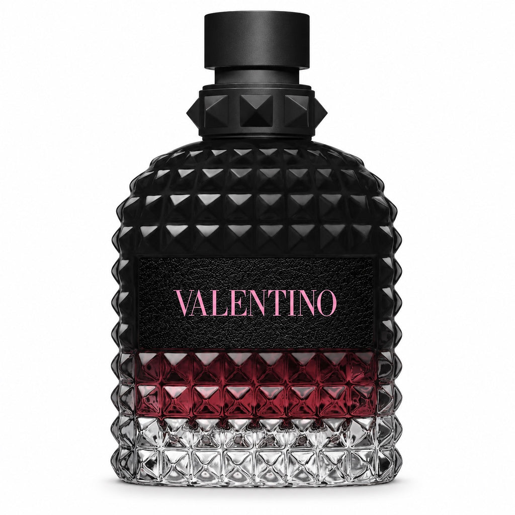Valentino Uomo Born in Roma Intense fragrance decant on white background