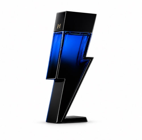 Carolina Herrera Bad Boy Cobalt Elixir fragrance decant on white background