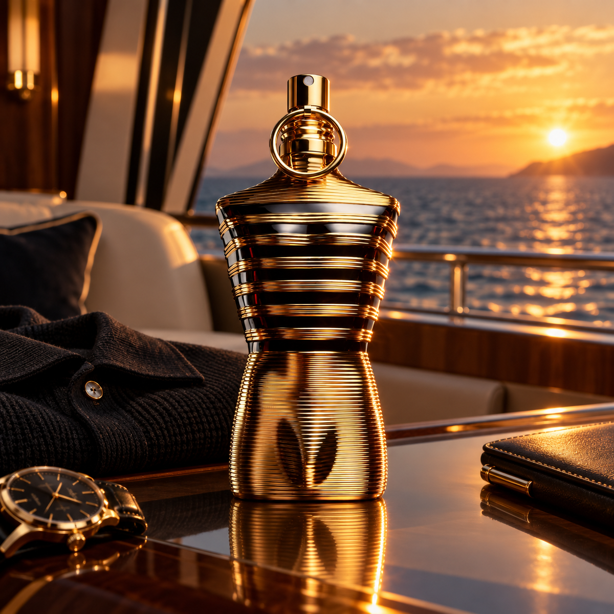 Jean Paul Gaultier Le Male Elixir lifestyle scene